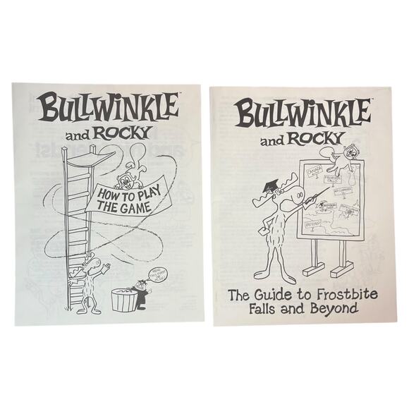 NOB Vintage 1988 "BULLWINKLE AND ROCKY Role Playing Party Game" SEALED OPEN BOX - Picture 14 of 16